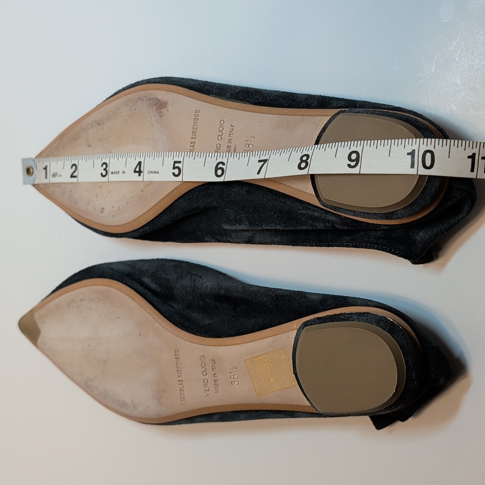 Nicholas Kirkwood Suede Pointed Loafers Size EU 38.5 US Size 8/8.5 - Picture 14 of 14